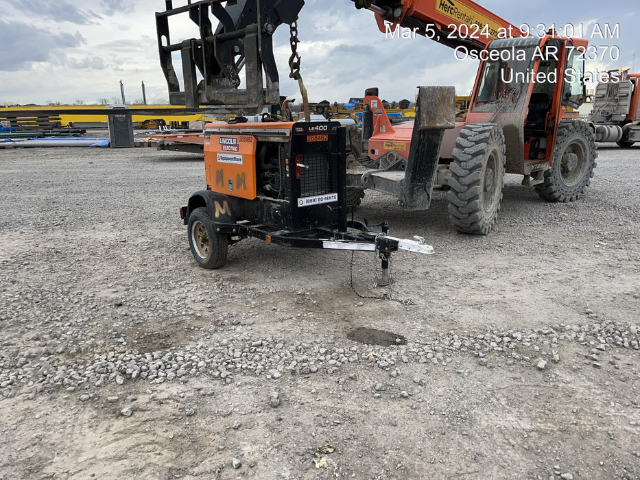 2022 Lincoln Electric LE400 Kubota V1505, Trlr, Cable Rack, Light Kit, ES Decals, T3