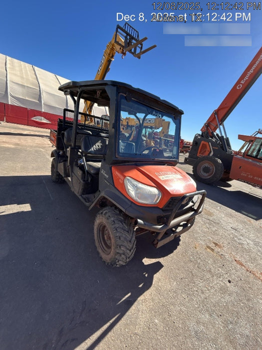 Kubota RTV-X1140W-H 4WD, LED Strobe, Windshield Acrylic Clear, Plastic Canopy, Wire Harness Kit, Backup Alarm