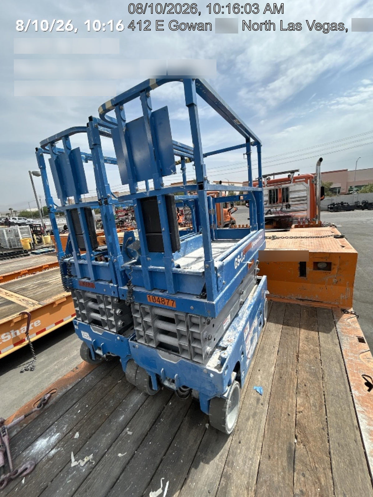 2020 Genie GS-1930 Solid Non Marking Tires, Beacon, Folding rails with half height swing gate, 800W Inverter