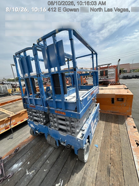2020 Genie GS-1930 Solid Non Marking Tires, Beacon, Folding rails with half height swing gate, 800W Inverter