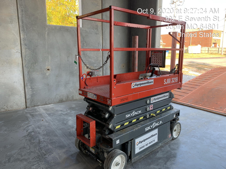 2019 Skyjack SJIII-3219 Standard Options, Trojan Batteries