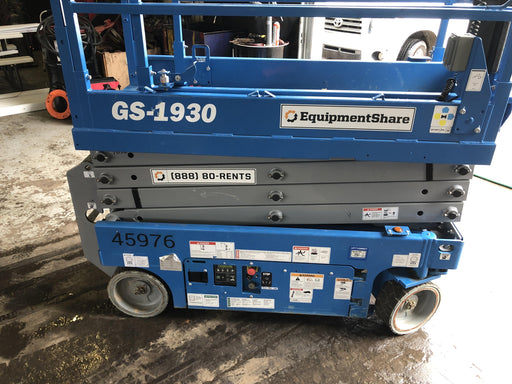 2019 Genie GS-1930 Fixed Rails with Chain Entry