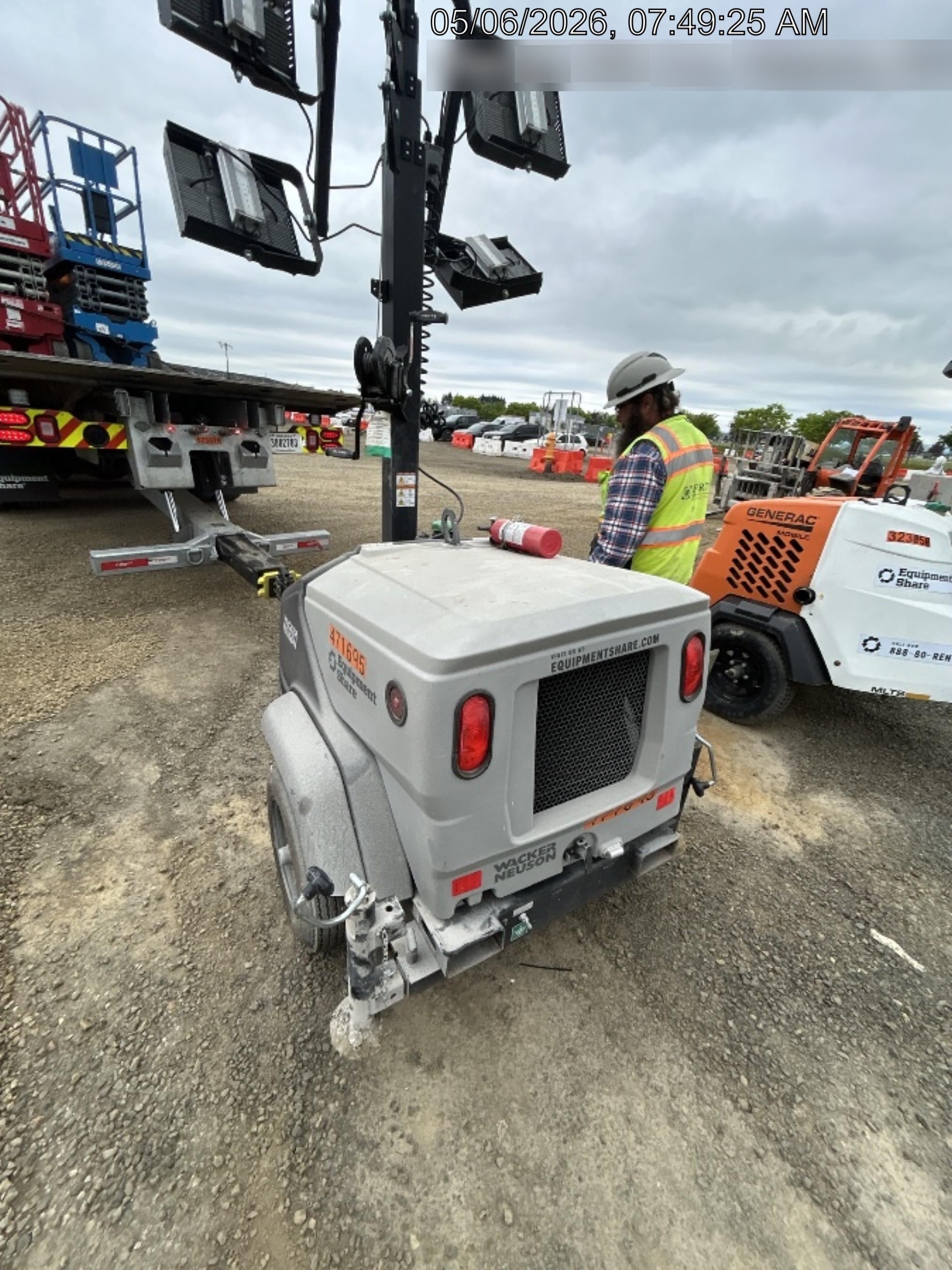 2024 Wacker Neuson LTT4 Diesel, Kohler KDW702, Deep Sea Controller, Auto Start, LED 320W, Bypass Outlet, T3