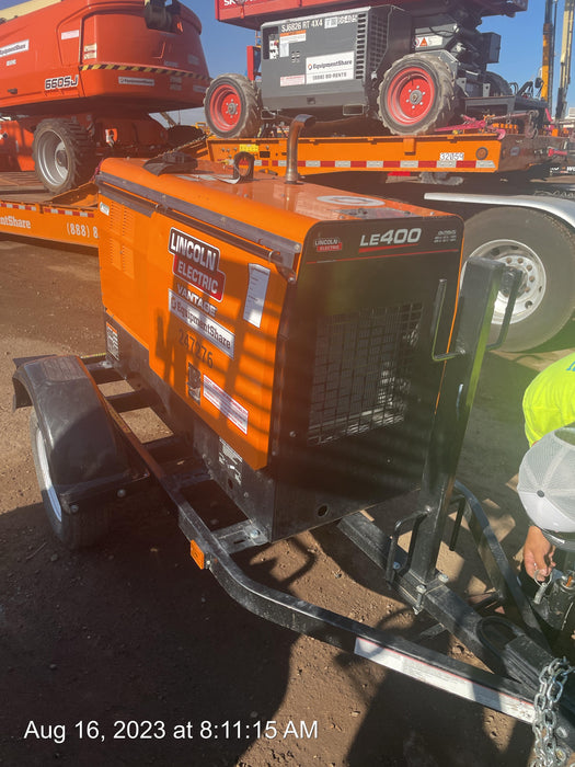 2022 Lincoln Electric LE400 Kubota V1505, Trlr, Cable Rack, Light Kit, ES Decals, T3