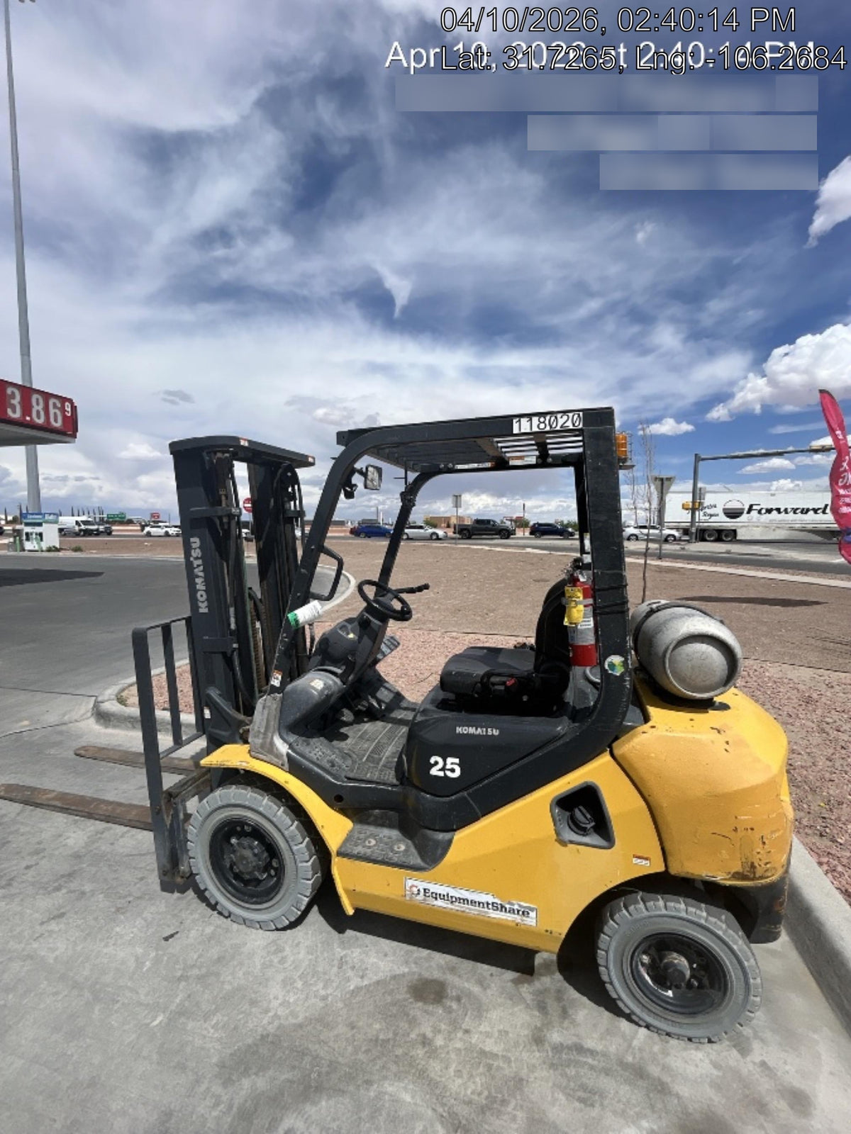 2020 KOMATSU FG25T-16