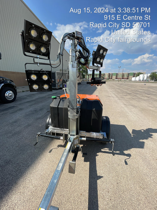 2024 Wanco WLTT-4MM4K Diesel, Deep Sea Controller, Shore Power Plug, Auto Start, (4) 350W LED Floodlights, 4kW Generator, 60 Gal Fuel Tank, 2" Ball, T3