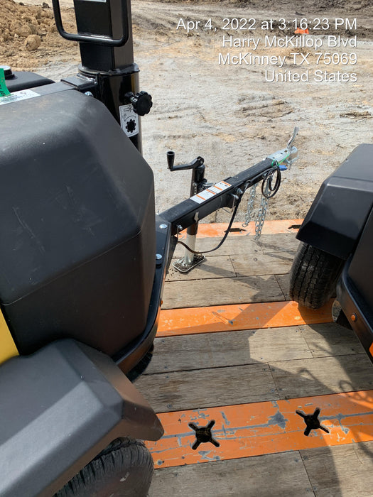 2022 Allmand NLV3GR (4) LED Light Fixture 350W, 23' Vertical Mast, 3kW Prime, Towable, Deep Sea L401, Leveling Jacks, Yanmar T4F 5.8hp