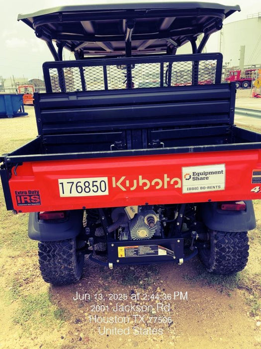 2022 Kubota RTV-X1140W-H Plastic Canopy, Windshield Acrylic Clear, LED Strobe Light, Wire Harness Kit, Back up Alarm