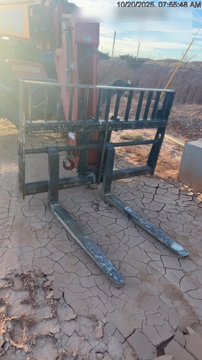 2018 Manitou MTA10055 Manitou MTA 10055 w/Open ROPS, Work Lights/Strobe, Aux Hyd, Solid Tires, Lift Hook, 66" Carriage, 60" Forks