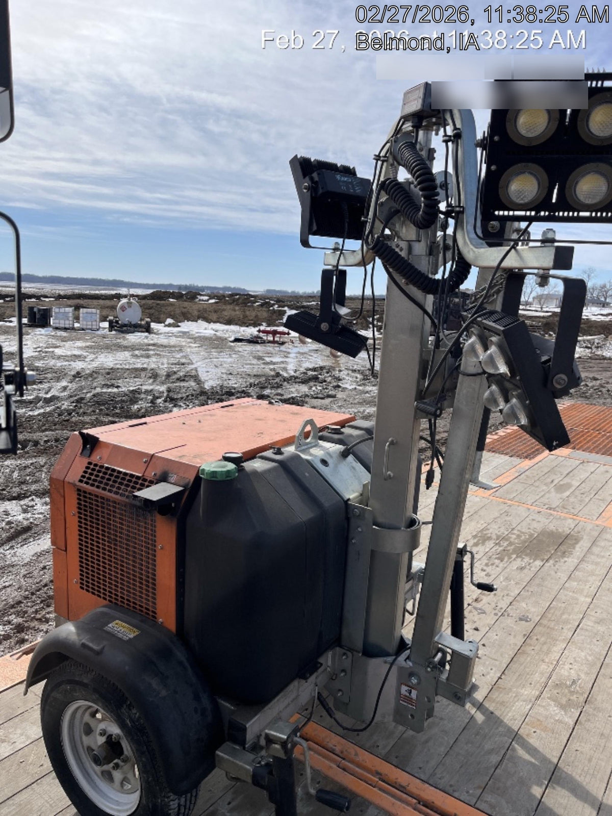 2024 Wanco WLTT-4MM4K Diesel, Deep Sea Controller, Shore Power Plug, Auto Start, (4) 350W LED Floodlights, 4kW Generator, 60 Gal Fuel Tank, 2" Ball, T3