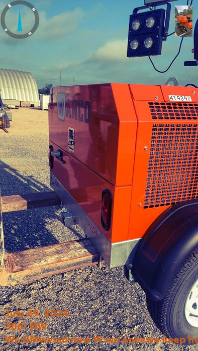 2024 Wanco WLTT-4MM4K Diesel, Deep Sea Controller, Shore Power Plug, Auto Start, (4) 350W LED Floodlights, 4kW Generator, 60 Gal Fuel Tank, 2" Ball, T3