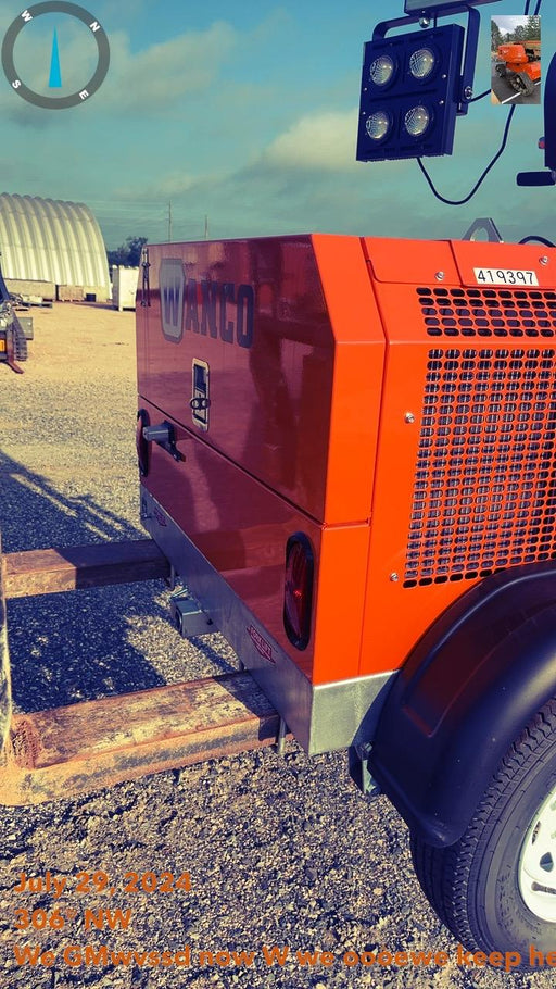 2024 Wanco WLTT-4MM4K Diesel, Deep Sea Controller, Shore Power Plug, Auto Start, (4) 350W LED Floodlights, 4kW Generator, 60 Gal Fuel Tank, 2" Ball, T3