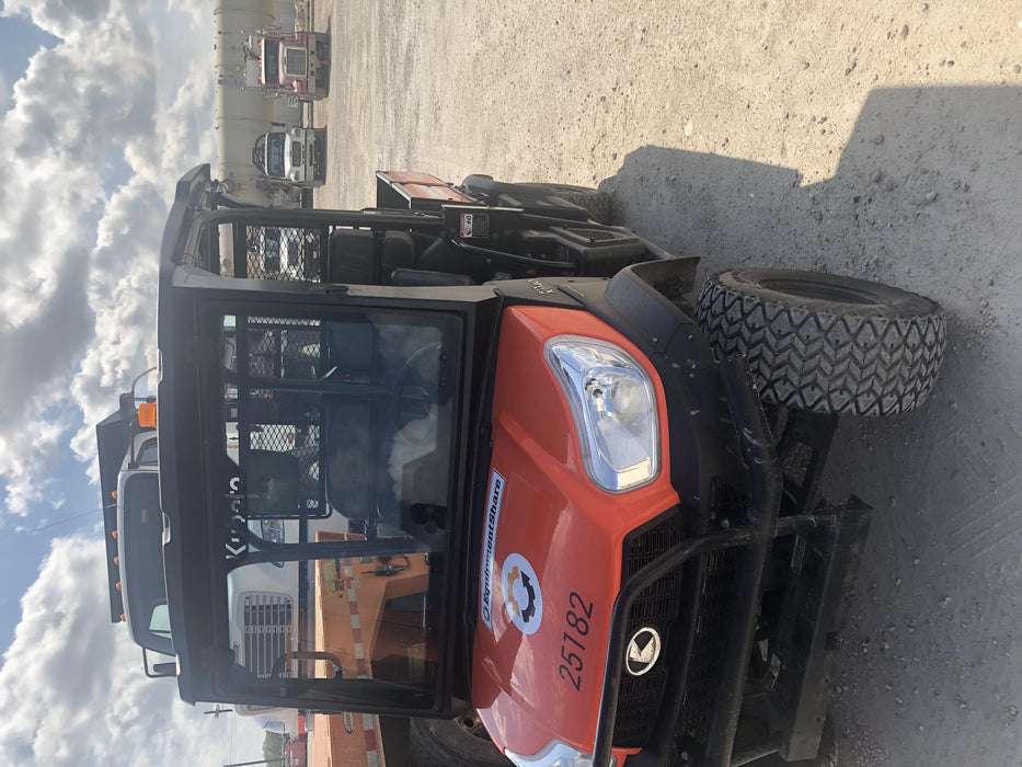 Kubota RTV-X1140W-H 4wd Utility Cart, LED Strobe, Windshield Tempered Glass, Pastic Canopy, Wire Harness Kit, Backup Alarm
