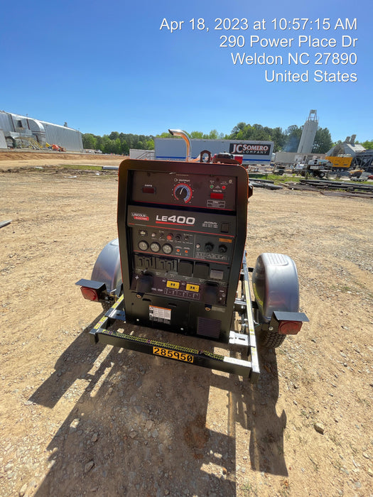 2022 Lincoln Electric LE400 Kubota V1505, Trlr, Cable Rack, Light Kit, ES Decals, T3