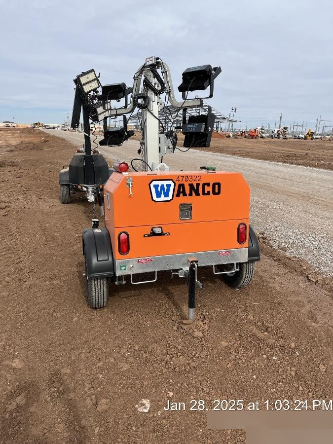 2024 Wanco WLTT-4MM4K Diesel, Deep Sea Controller, Shore Power Plug, Auto Start, (4) 350W LED Floodlights, 4kW Generator, 60 Gal Fuel Tank, 2" Ball, T3