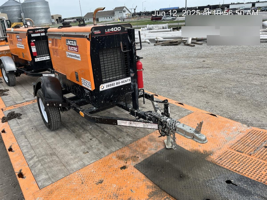 2023 Lincoln Electric LE400 Kubota V1505, Trlr, Cable Rack, Light Kit, ES Decals, T3