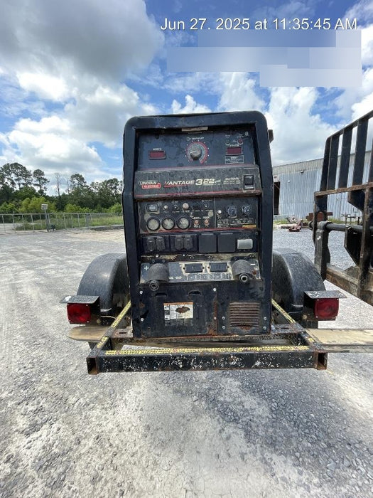 2019 Lincoln Electric Vantage 322 Lincoln Vantage 322 Welder w/Trailer, Light Kit, Cable Rack