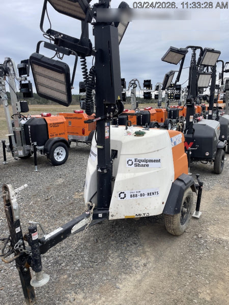2024 Generac MLT2 Diesel, Flex Switch 120V Input, Powerzone Controller, 
(4) 320W LED Lights, 4kW Generator, 39.9 Gal Fuel Tank, 2" Ball, T3