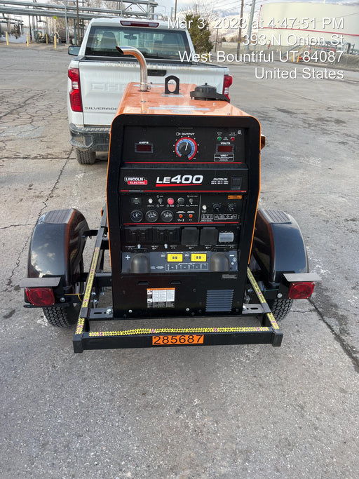 2022 Lincoln Electric LE400 Kubota V1505, Trlr, Cable Rack, Light Kit, ES Decals, T3