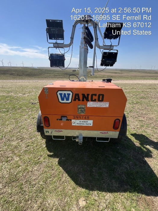 2024 Wanco WLTT-4MM4K Diesel, Deep Sea Controller, Shore Power Plug, Auto Start, (4) 350W LED Floodlights, 4kW Generator, 60 Gal Fuel Tank, 2" Ball, T3