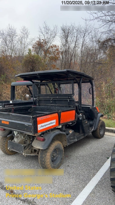 Kubota RTV-X1140W-H Plastic Canopy, Windshield Acrylic Clear, LED Strobe Light, Wire Harness Kit, Back up Alarm
