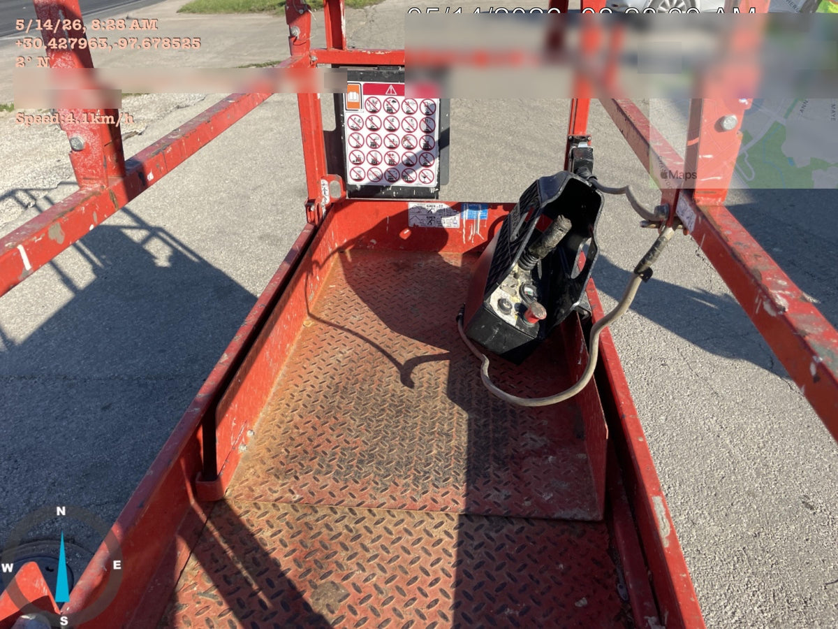 2020 Skyjack SJIII-3219 Solid NM Tires, Half height spring hinged entry gate, Dual Beacons, 800W Inverter