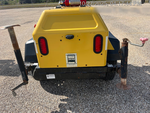 2022 Allmand NLV3GR (4) LED Light Fixture 350W, 23' Vertical Mast, 3kW Prime, Towable, Deep Sea L401, Leveling Jacks, Yanmar T4F 5.8hp