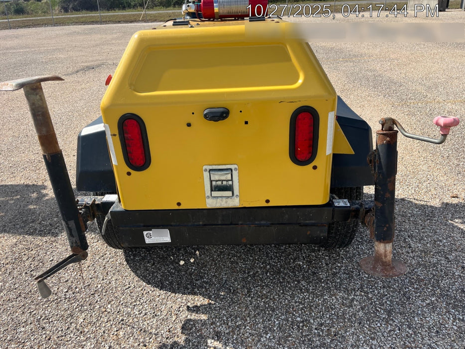 2022 Allmand NLV3GR (4) LED Light Fixture 350W, 23' Vertical Mast, 3kW Prime, Towable, Deep Sea L401, Leveling Jacks, Yanmar T4F 5.8hp