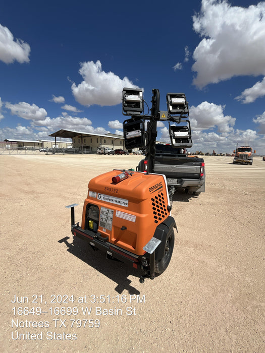 2024 Generac MLT2 Diesel, Flex Switch 120V Input, Powerzone Controller, 
(4) 320W LED Lights, 4kW Generator, 39.9 Gal Fuel Tank, 2" Ball, T3