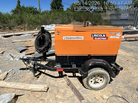 2021 Lincoln Electric Vantage 322 Vantage 322 Ready Pak 3 w/ Decals, ORANGE (includes trailer, cable rack, fender light kit) NO Telematics