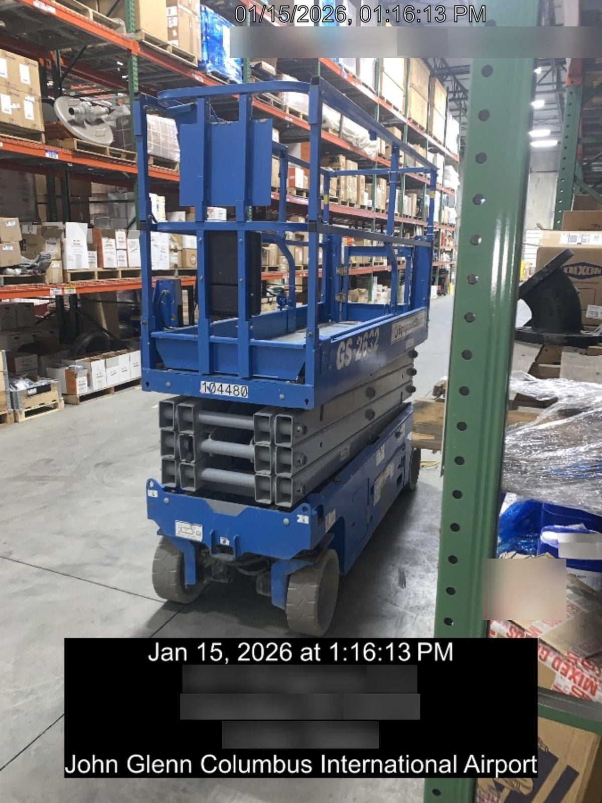 2020 Genie GS-2632 Solid NM Tires, Folding Rails with Half-Height Swing Gate, Beacon