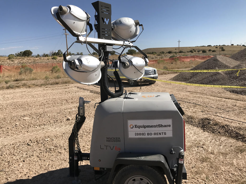 2018 Wacker Neuson LTV6L-MH Wacker Neuson LTV6L Mobile Light Tower w/Fuel Level Sensor Installed
