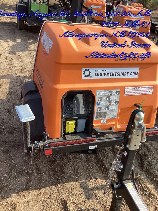 2023 Generac MLT2 Diesel, Flex Switch 120V Input, Powerzone Controller, (4) 320W LED Lights, 4kW Generator, 39.9 Gal Fuel Tank, 2" Ball, T3