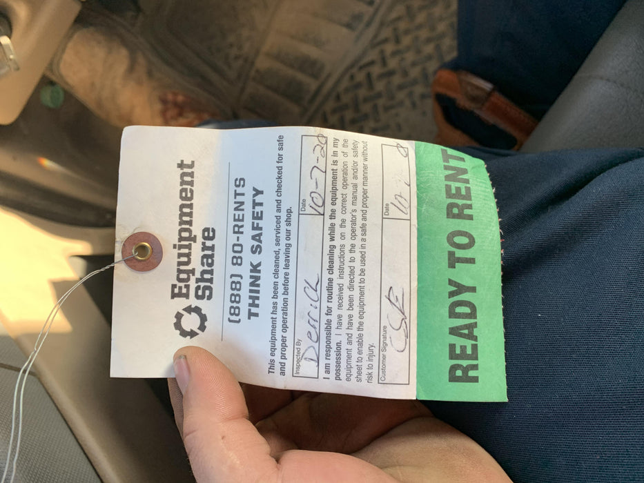 2019 JCB 512-56 74 HP w/CAB/HVAC, Beacon, Aux Hydraulics, Worklights, Solid Tires w/60" Carriage/Forks