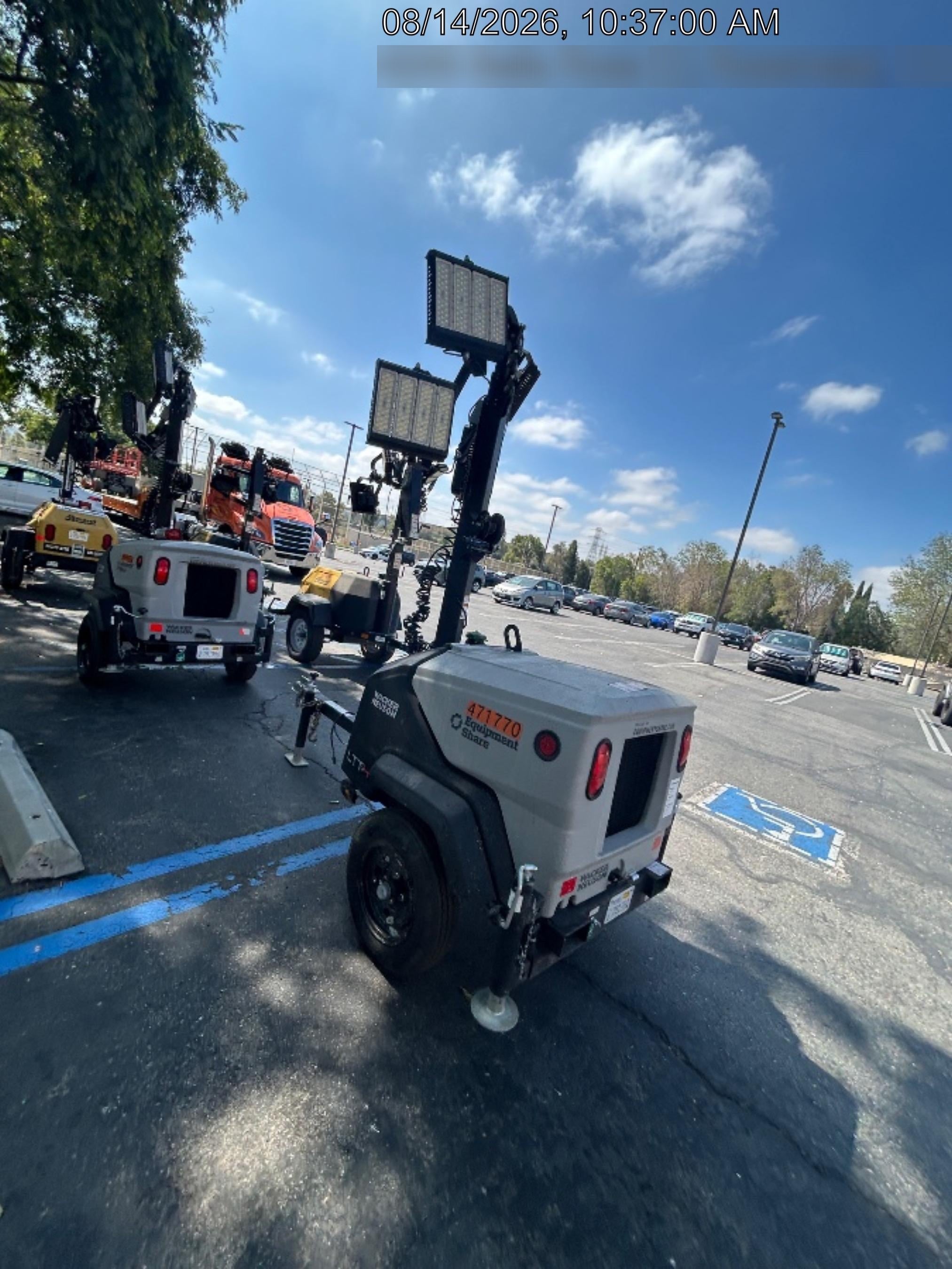 2024 Wacker Neuson LTT4 Diesel, Kohler KDW702, Deep Sea Controller, Auto Start, LED 320W, Bypass Outlet, T3