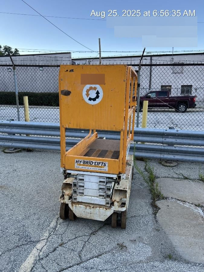 Custom Equipment HB-1430 Hy-Brid Scissor Lift
Platform capacity up to 670 lbs
Working height up to 20 ft
Weighs under 1,700 lbs
Non-marking wheels