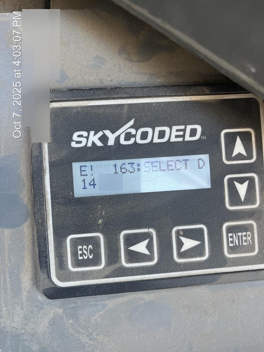 2020 Skyjack SJIII-3219 Solid NM Tires, Half height spring hinged entry gate, Dual Beacons, 800W Inverter