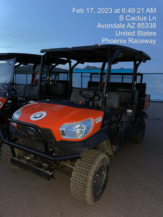 2022 Kubota RTV-X1140W-H Plastic Canopy, Windshield Acrylic Clear, LED Strobe Light, Wire Harness Kit, Back up Alarm