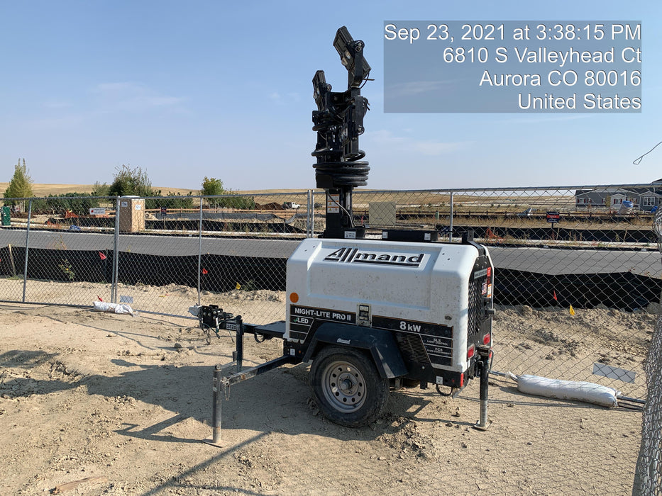 2019 Allmand Night-Lite Pro II Allmand Night-Lite Pro II Allmand Night-Lite Pro II 8 kW Light Tower w/Kubota Engine, LED Light Package