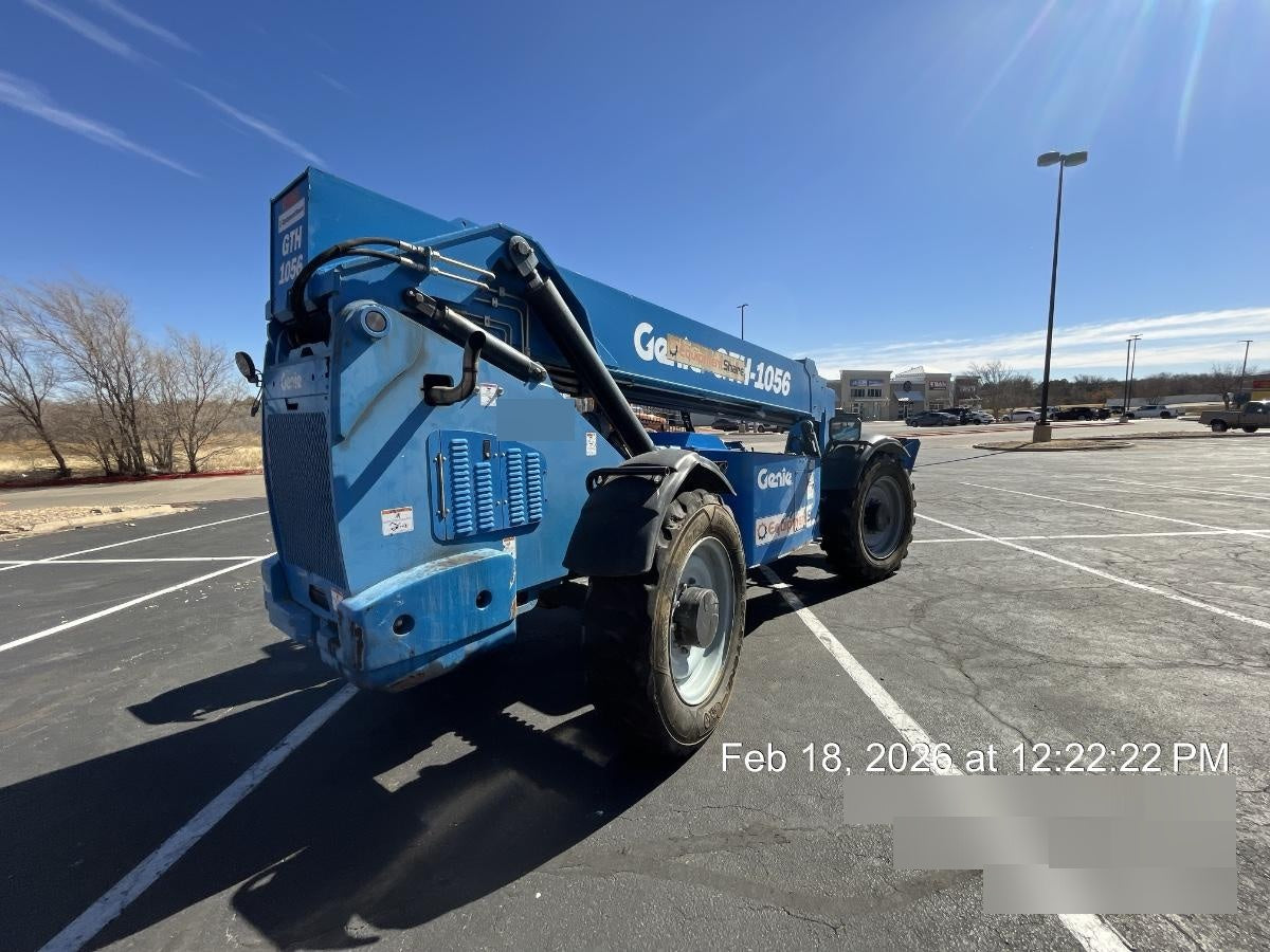 2018 Genie GTH-1056 Genie GTH-1056 w/Open ROPS, Foam Filled Tires, Work Light/Beacon, 60" Carriage and Forks
