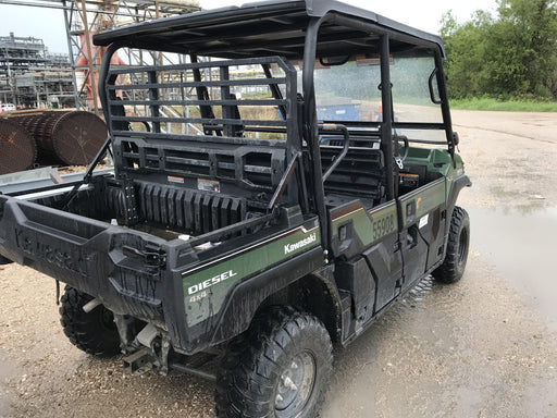 Kawasaki Mule PRO-DXT Standard Options, Backup Alarm, Beacon, Plastic Hard Top, Poly Windshield, Horn Kit