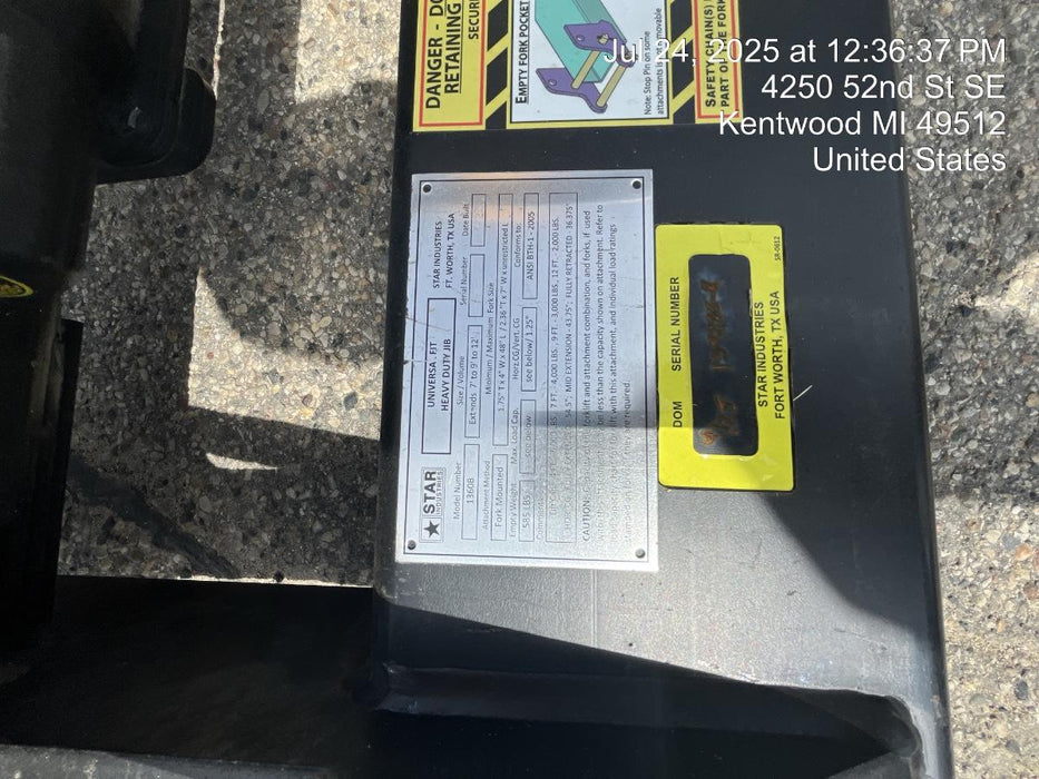 2025 STAR INDUSTRIES M1360B - Star JIB Boom