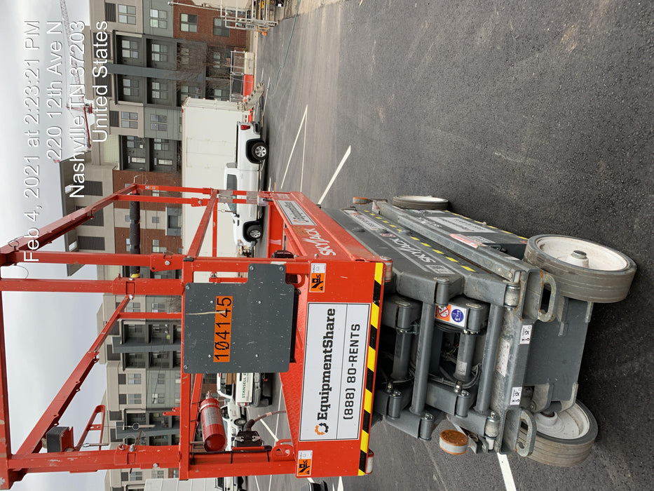 2020 Skyjack SJIII-3226 Solid NM Tires, Half height spring hinged entry gate, Dual Beacons