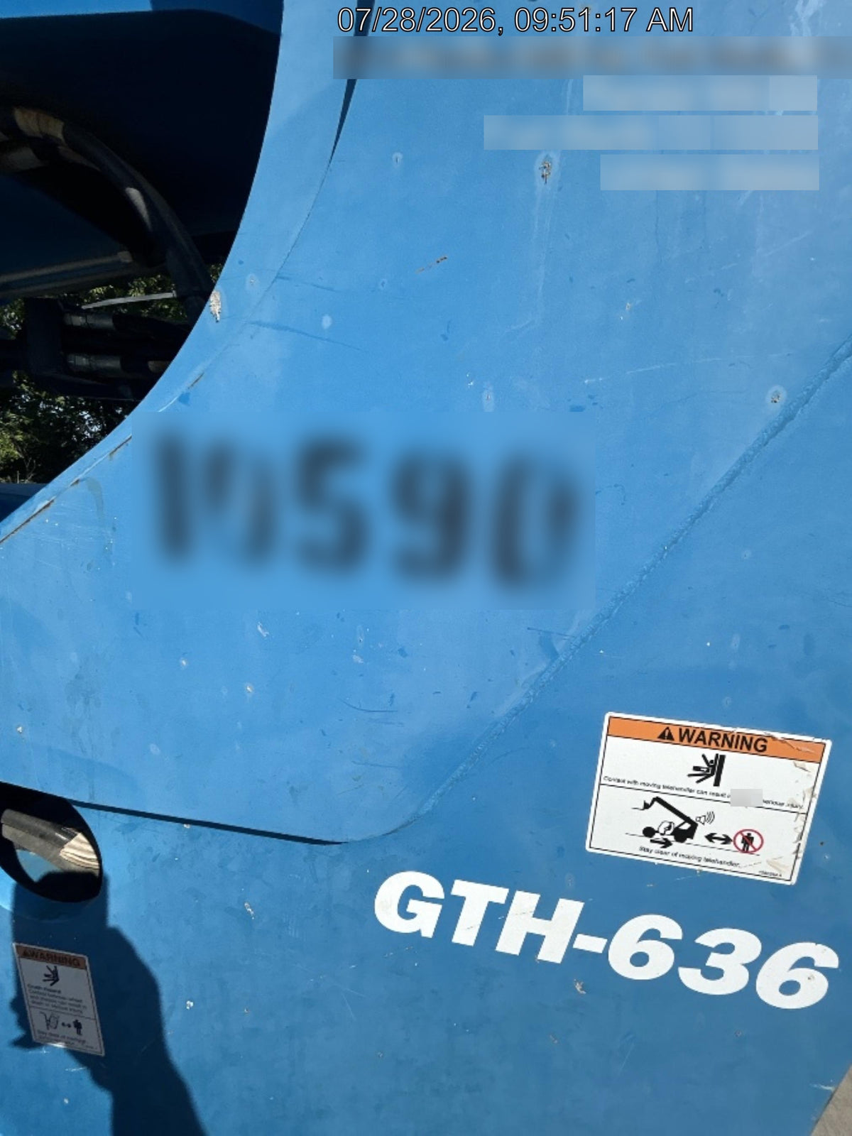 2018 Genie GTH-636 GTH-636 w/Open ROPS, Solid Tires, beacon/work lights, 48" carriage/forks