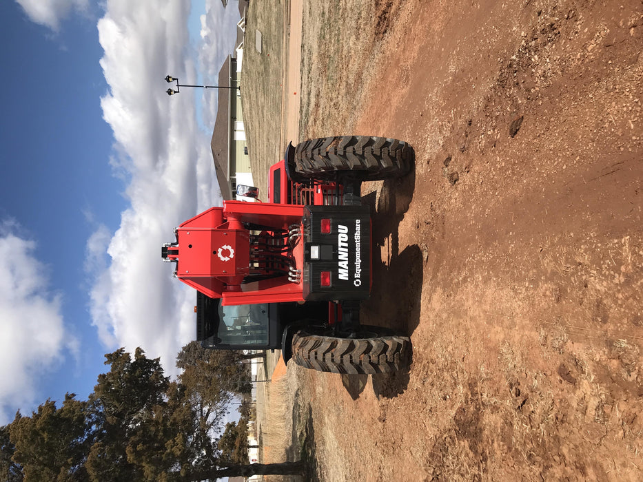 2020 Manitou MTA12055SER3 Cab/Heat/Air, Solid Tires, Amber Strobe, Lift Hook w/66" Carriage, 60" Forks