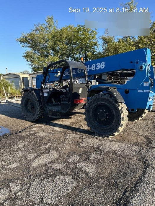 2018 Genie GTH-636 Genie GTH-636 w/Open ROPS, Work Lights, Solid Tires, RH Cab Mesh, Beacon, 48" Carriage and Forks