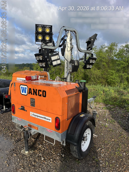 2024 Wanco WLTT-4MM4K Diesel, Deep Sea Controller, Shore Power Plug, Auto Start, (4) 350W LED Floodlights, 4kW Generator, 60 Gal Fuel Tank, 2" Ball, T3