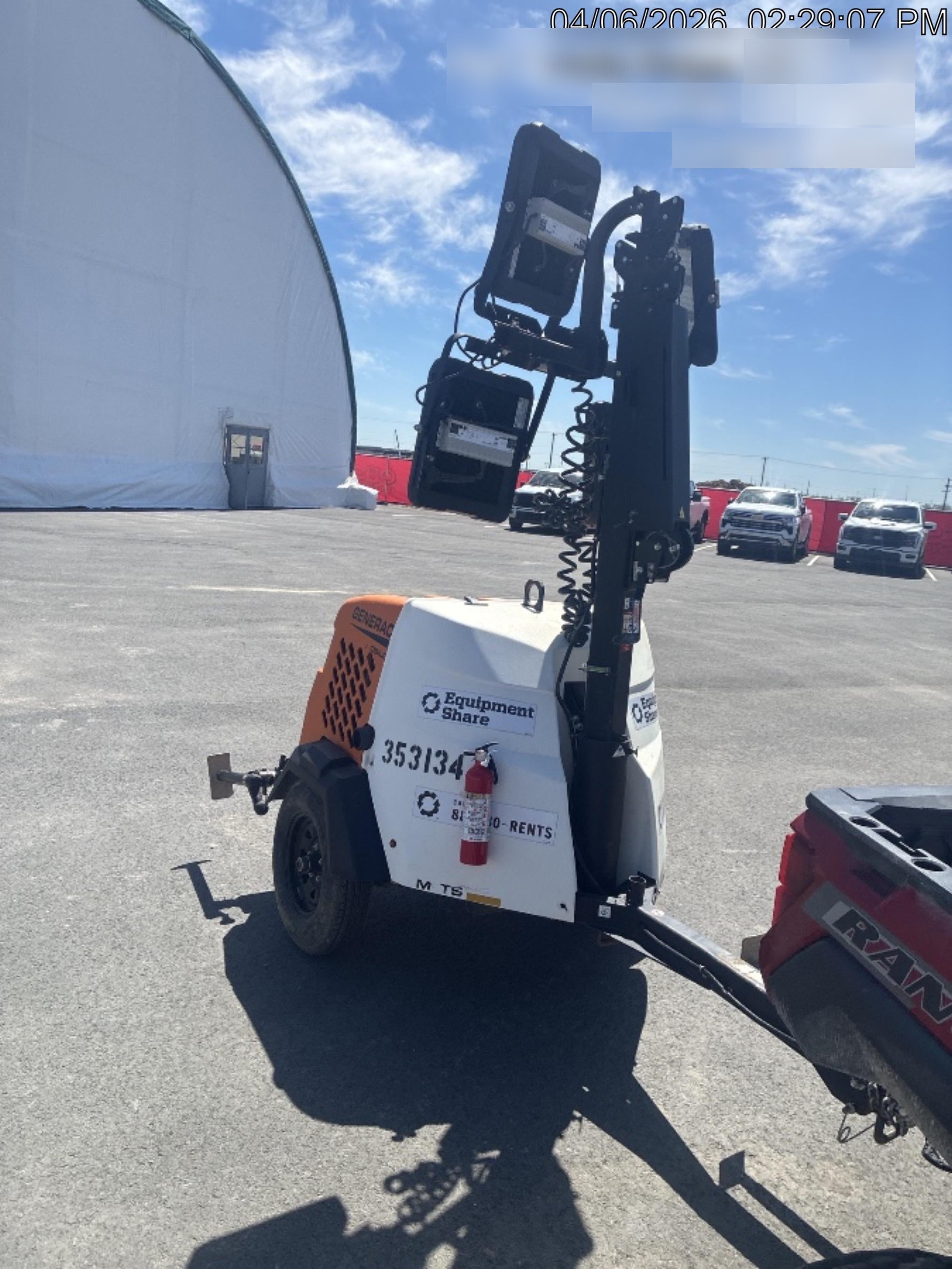2023 Generac MLT2 Diesel, Flex Switch 120V Input, Powerzone Controller, (4) 320W LED Lights, 4kW Generator, 39.9 Gal Fuel Tank, 2" Ball, T3