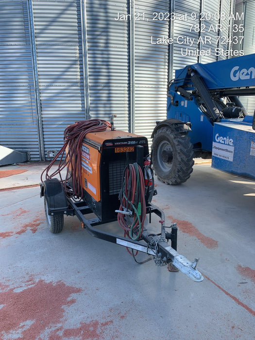 2021 Lincoln Electric Vantage 322 Vantage 322 Ready Pak 3 w/ Decals, ORANGE (includes trailer, cable rack, fender light kit) NO Telematics