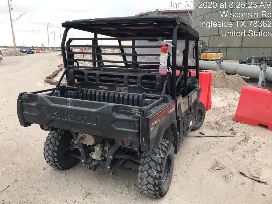 Kawasaki Mule PRO-DXT Kawasaki Mule PRO-DXT Diesel Utility Cart w/Alarm/Beacon, Hard Top, ES Track Hardware